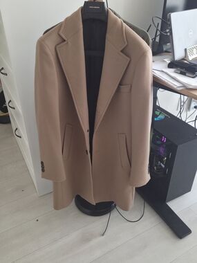 Spier And Mackay Wool Cashmere Blend Camel Overcoat